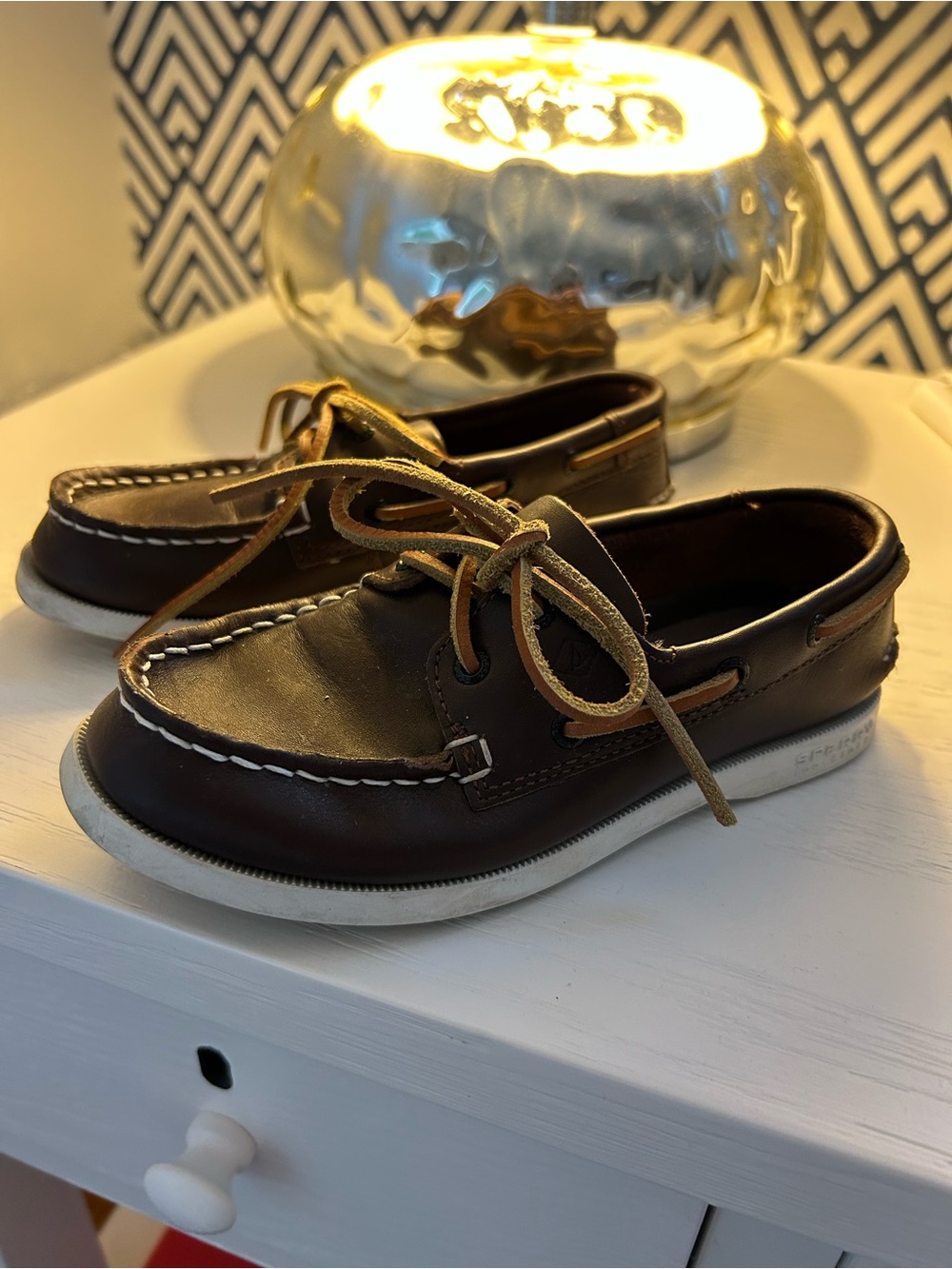 Sperry Kids Brown Leather Boat Shoes